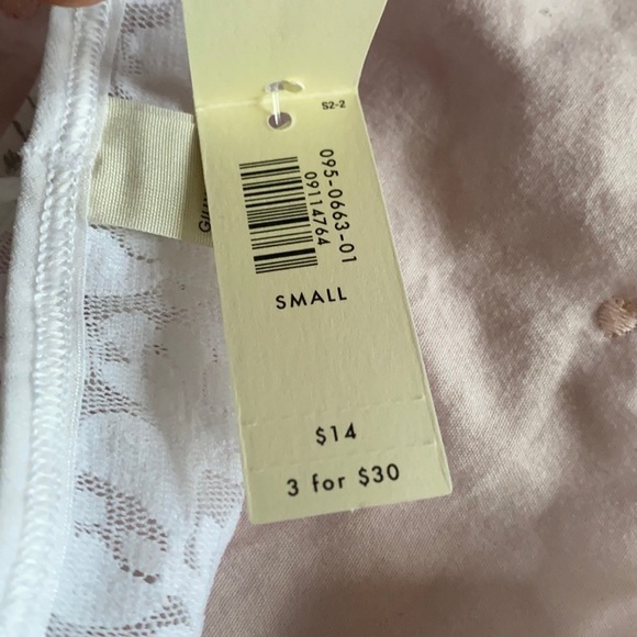 NWT Gilly Hicks Bundle of White "Boy Thong" Size Small - Picture 5 of 5